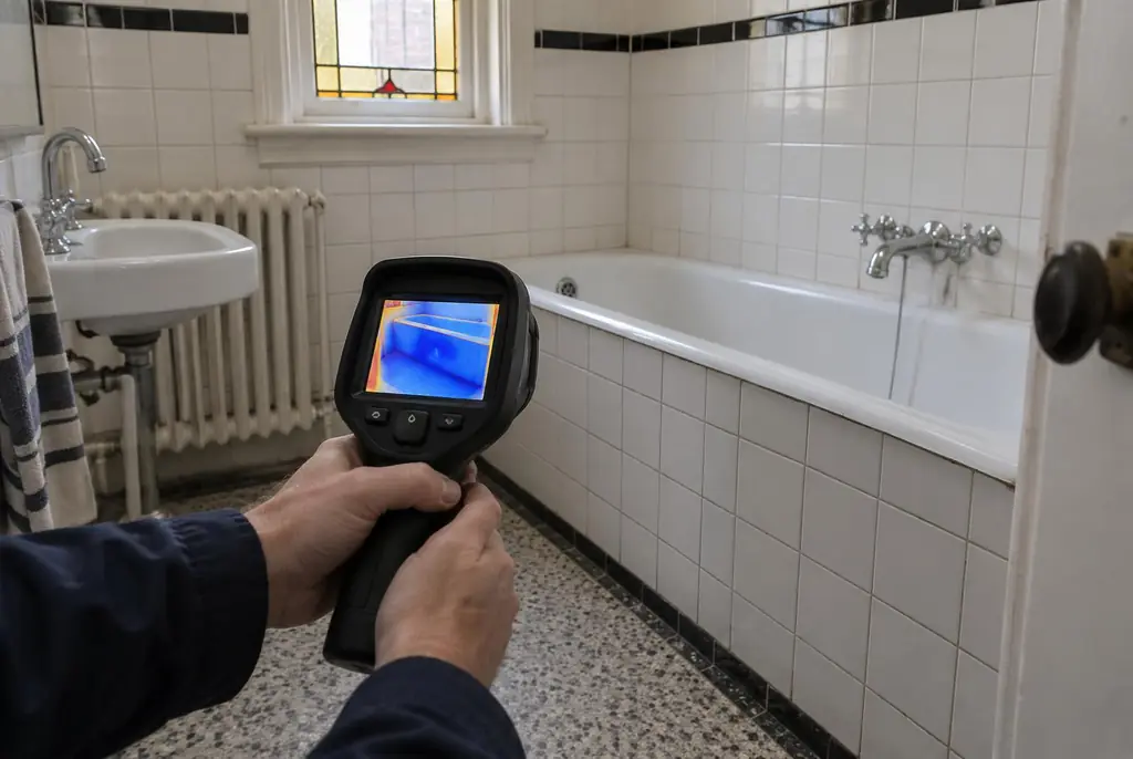 Lekdetectie Zwolle – onderzoek in een badkamer van een oudere woning