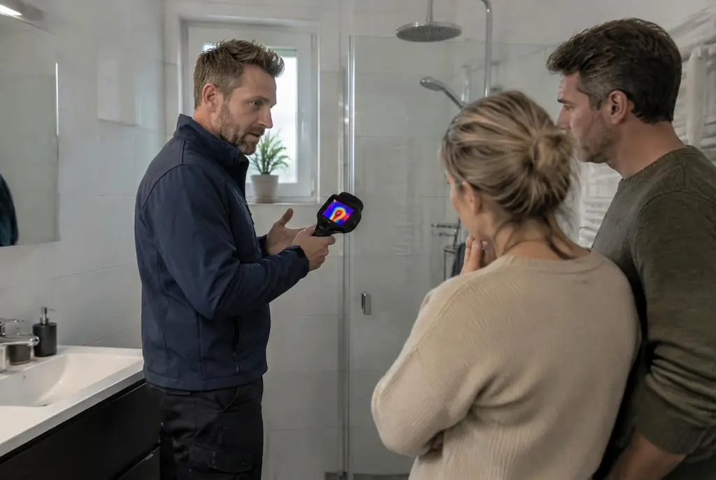 Lekdetectie Zwolle – specialist legt bevindingen uit aan bewoner
